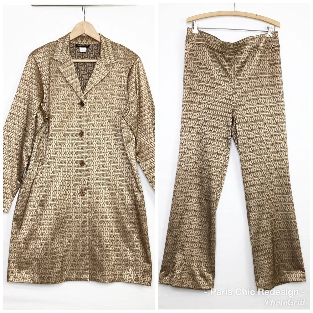 Ashley Stewart Gold Pantsuit - Picture 14 of 14